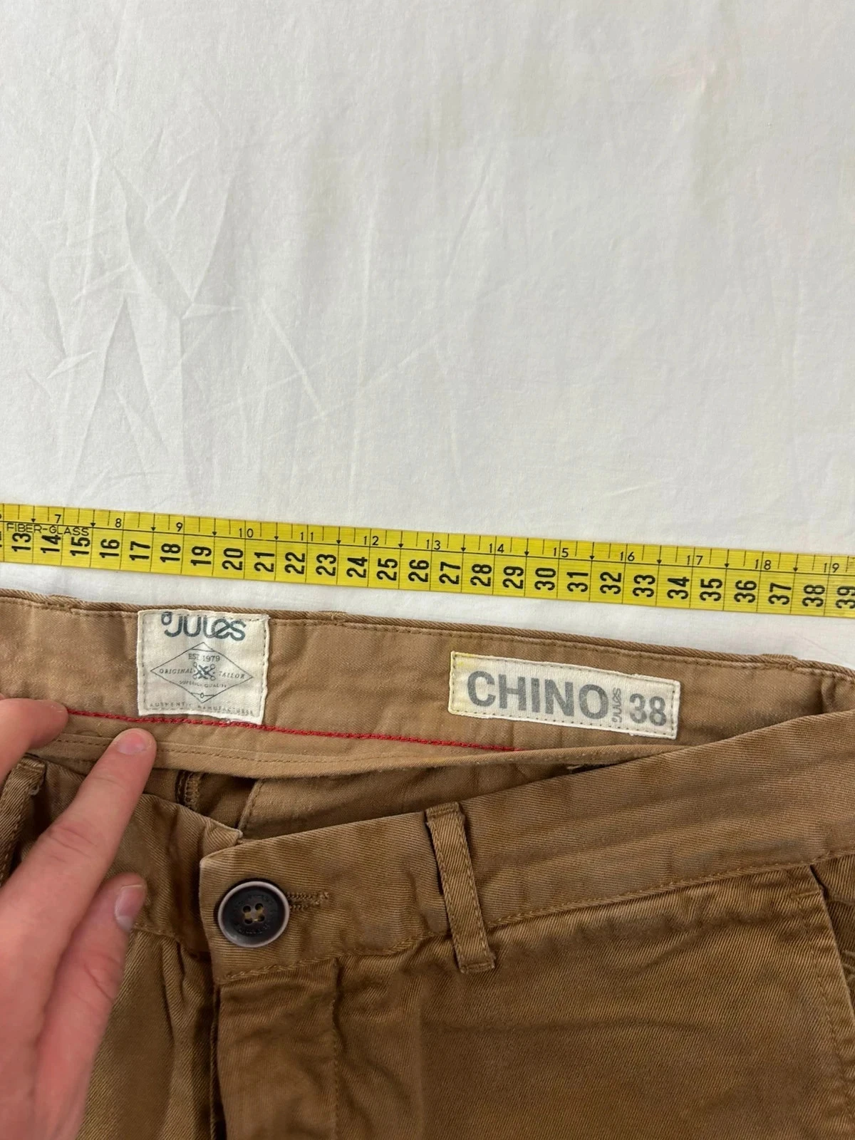 Chino beige marron Jules – photo 9